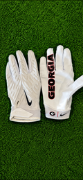White UGA Gloves